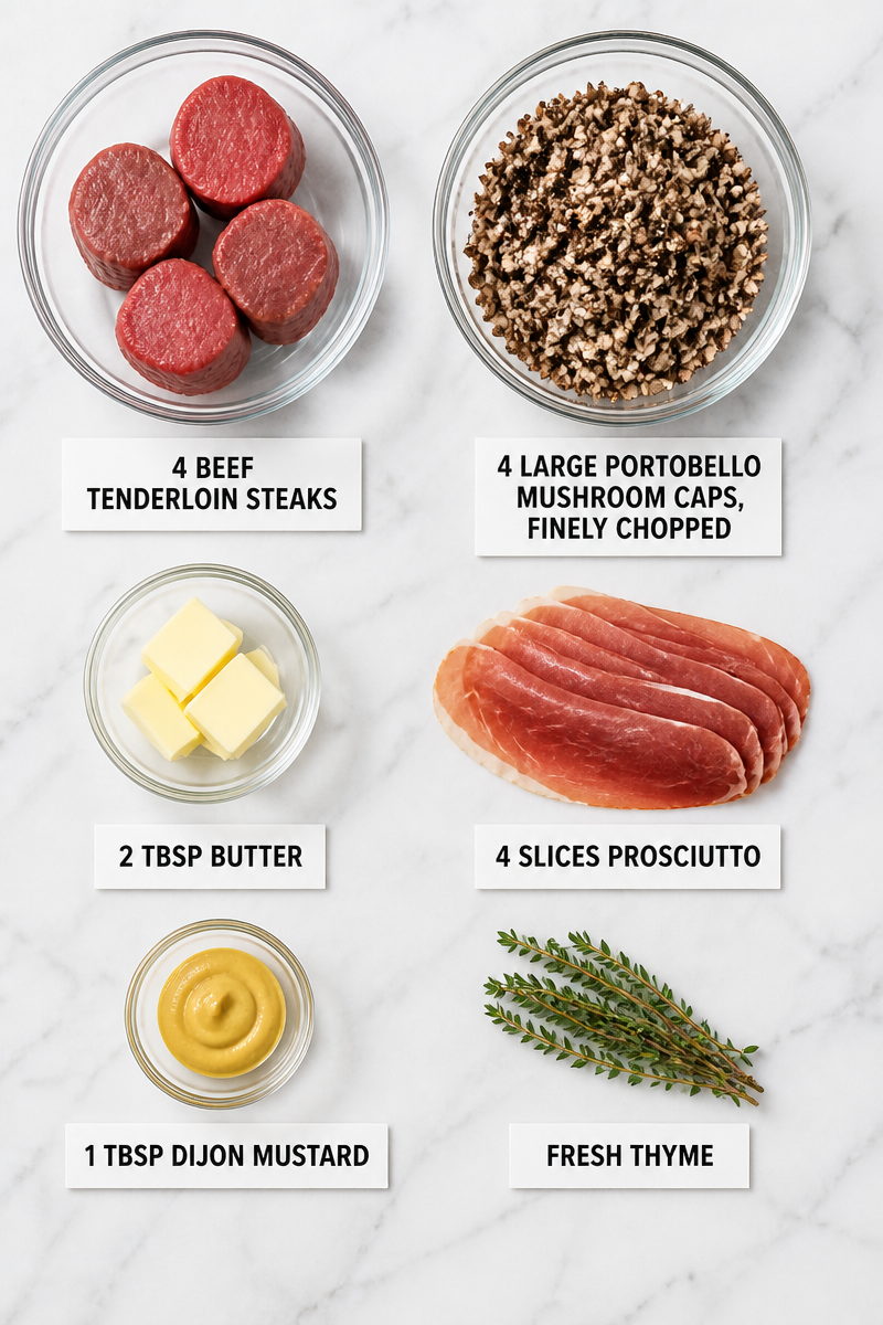 Keto Beef Wellington Individual Portobello Keto Beef Wellington Individual Portobello