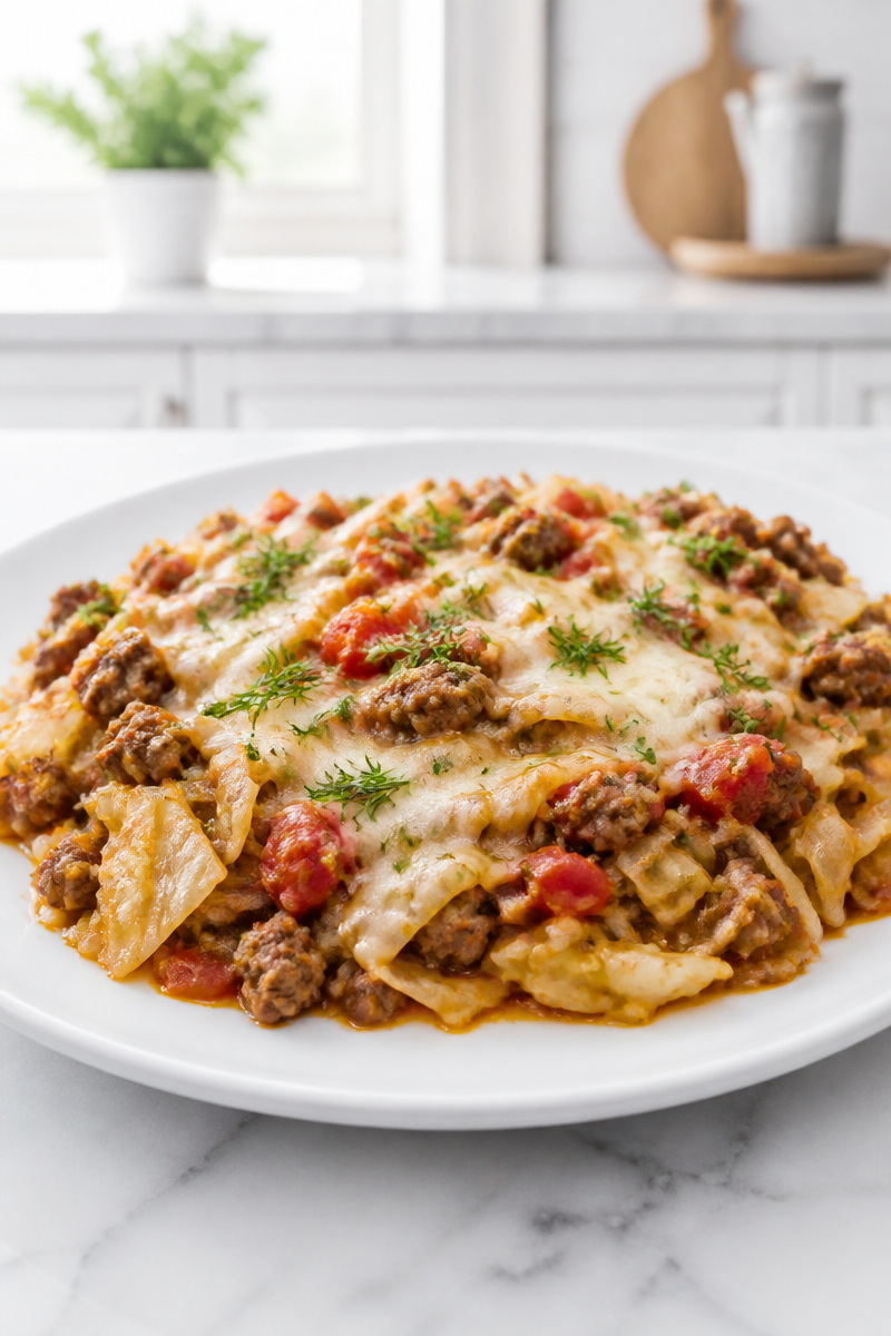 Keto Cabbage Roll Casserole Unstuffed Keto Cabbage Roll Casserole Unstuffed