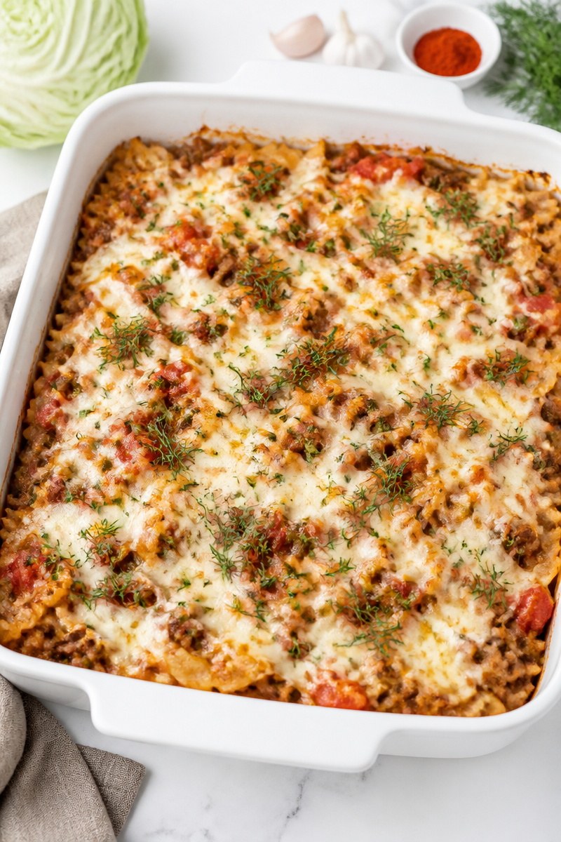 Keto Cabbage Roll Casserole Unstuffed Keto Cabbage Roll Casserole Unstuffed