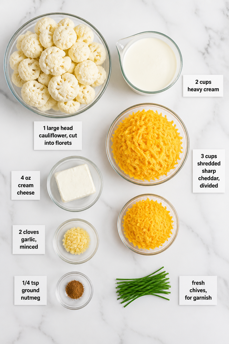 Keto Cauliflower Mac Cheese Bake Keto Cauliflower Mac Cheese Bake