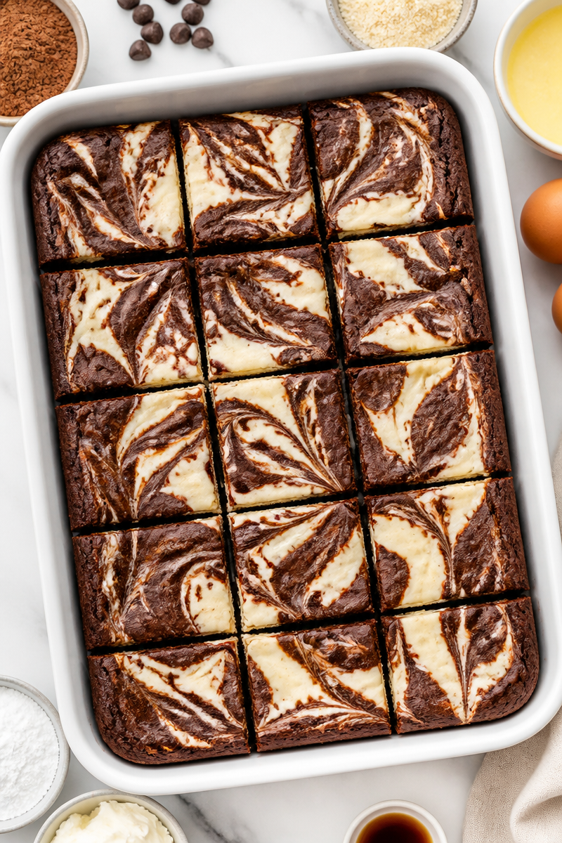 Keto Cheesecake Brownie Swirl Bar