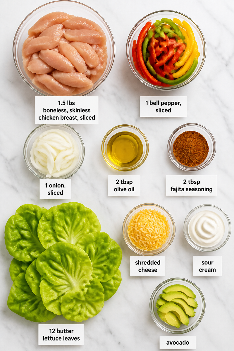 Keto Chicken Fajita Lettuce Cup Keto Chicken Fajita Lettuce Cup