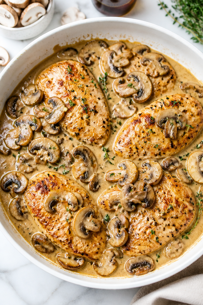 Keto Chicken Marsala Mushroom Cream Keto Chicken Marsala Mushroom Cream