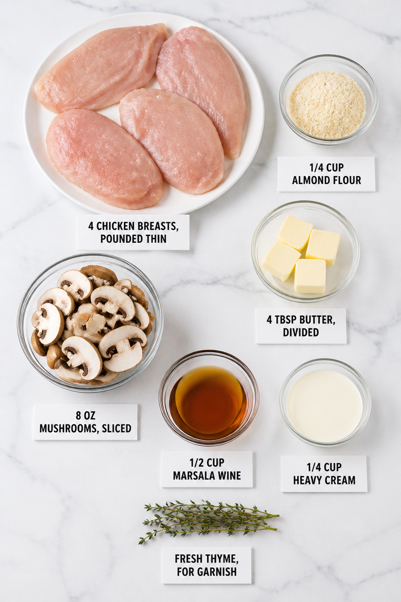 Keto Chicken Marsala Mushroom Cream Keto Chicken Marsala Mushroom Cream
