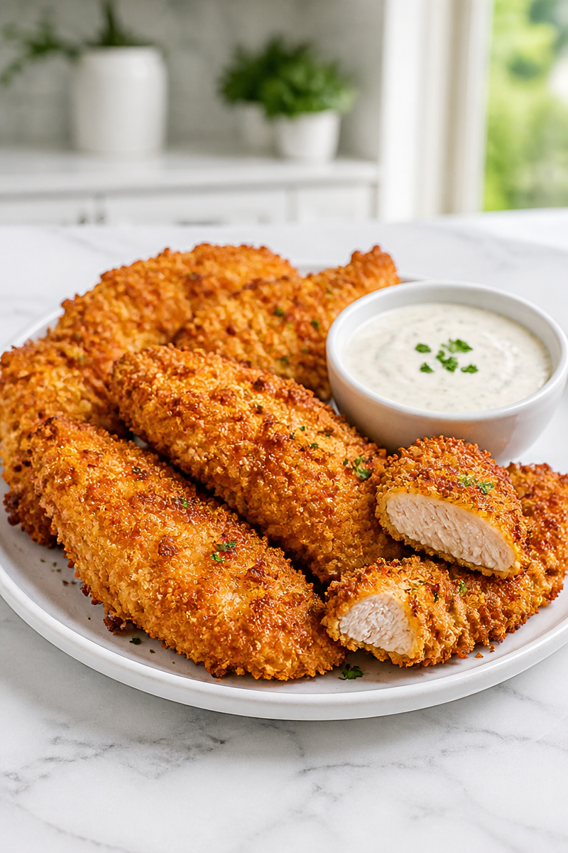 Keto Chicken Tender Almond Crust