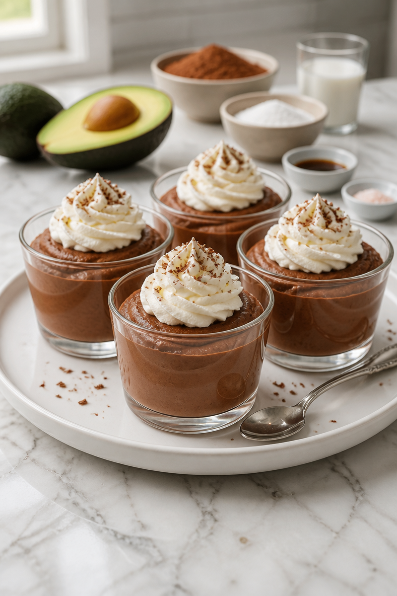 Keto Chocolate Avocado Mousse Cup Keto Chocolate Avocado Mousse Cup