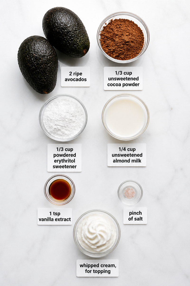 Keto Chocolate Avocado Mousse Cup Keto Chocolate Avocado Mousse Cup