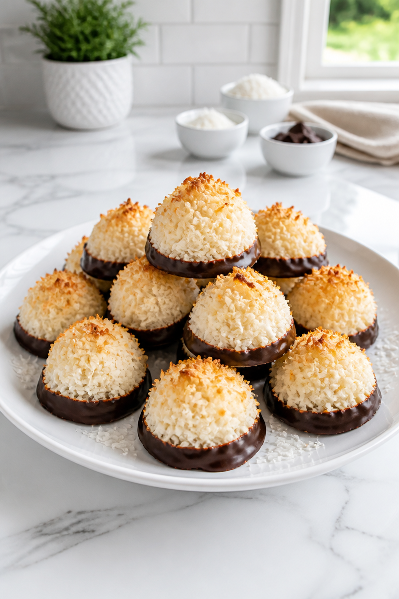 Keto Chocolate Coconut Macaroon Bite Keto Chocolate Coconut Macaroon Bite