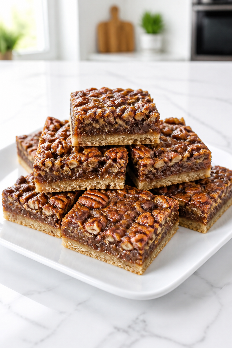Keto Chocolate Pecan Pie Bar