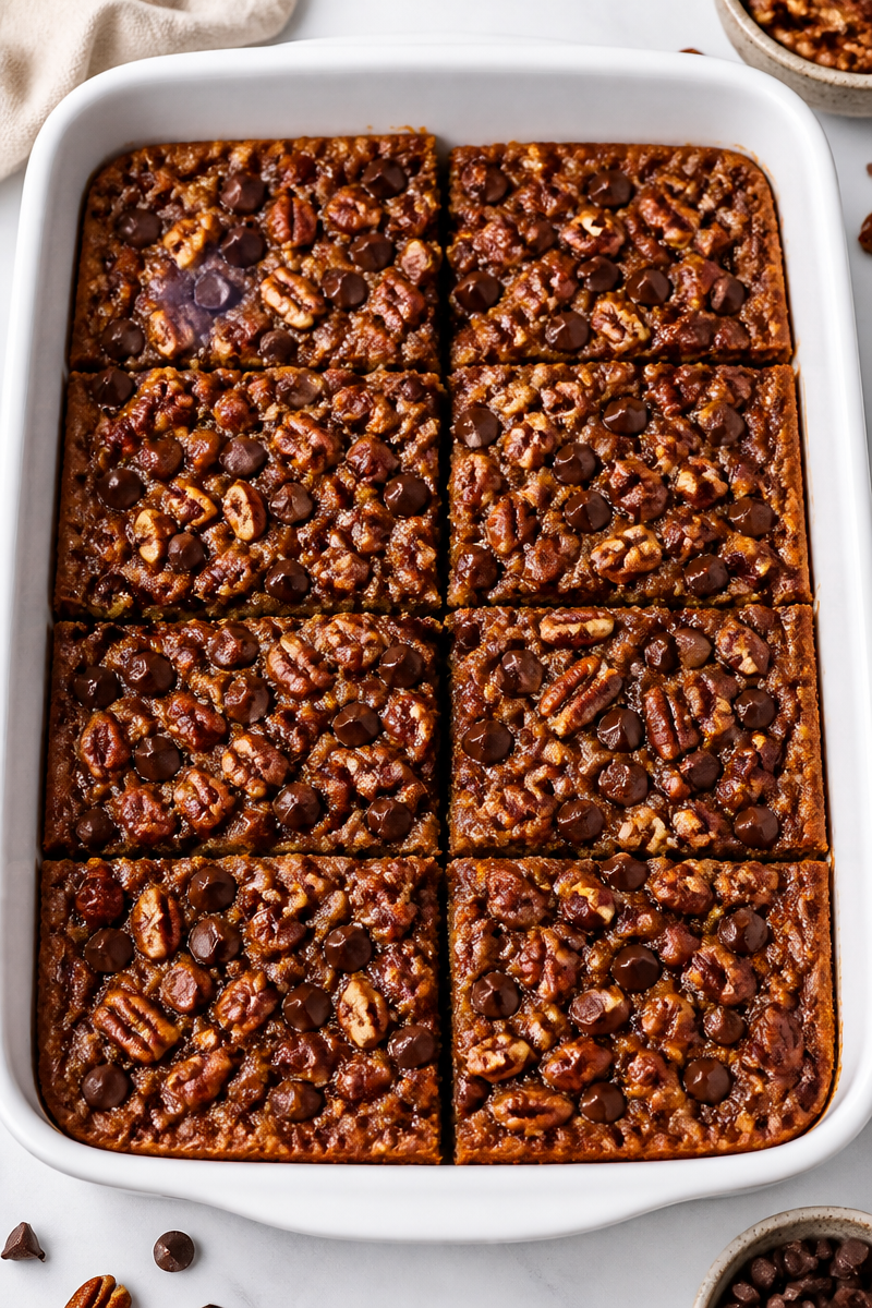 Keto Chocolate Pecan Pie Bar