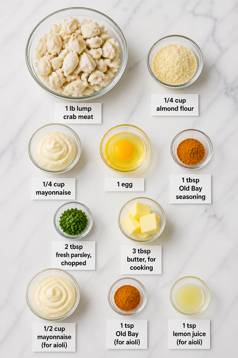 Keto Crab Cake Old Bay Aioli