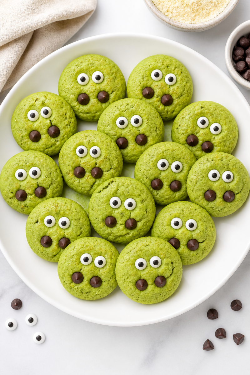 Keto Halloween Monster Cookie Bite