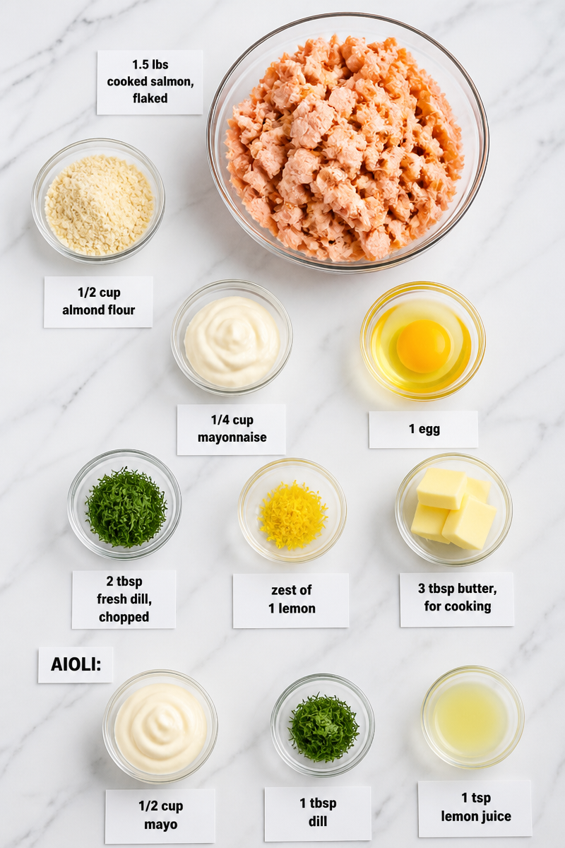 Keto Salmon Cake Dill Aioli Keto Salmon Cake Dill Aioli