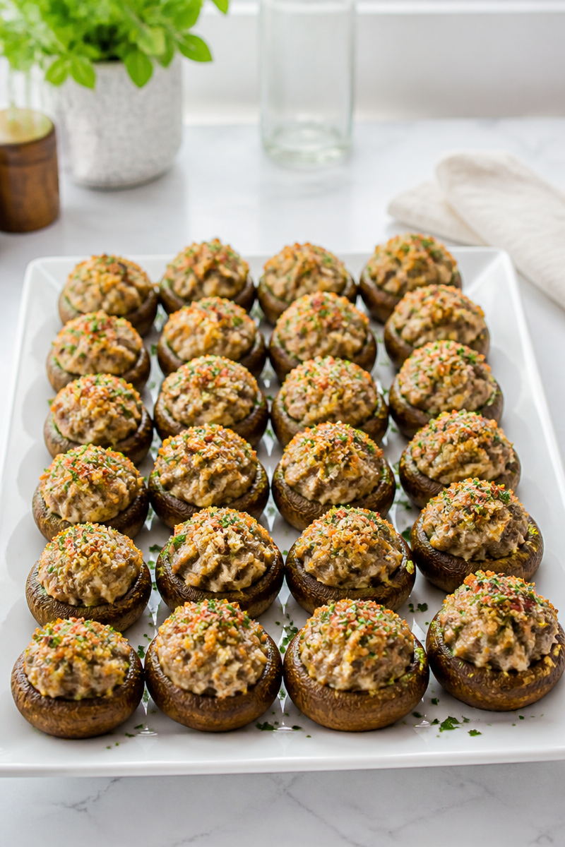 Keto Sausage Stuffed Mushroom Cap Keto Sausage Stuffed Mushroom Cap
