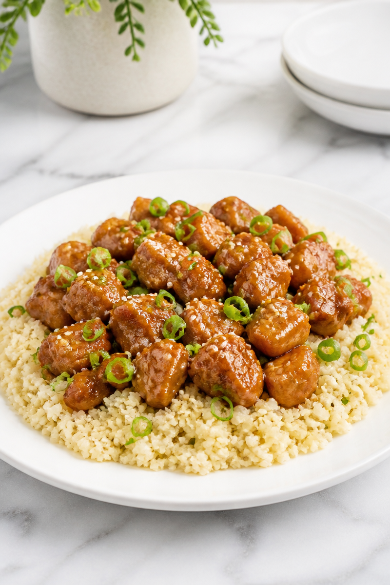 Keto Sesame Chicken Cauliflower Rice Keto Sesame Chicken Cauliflower Rice