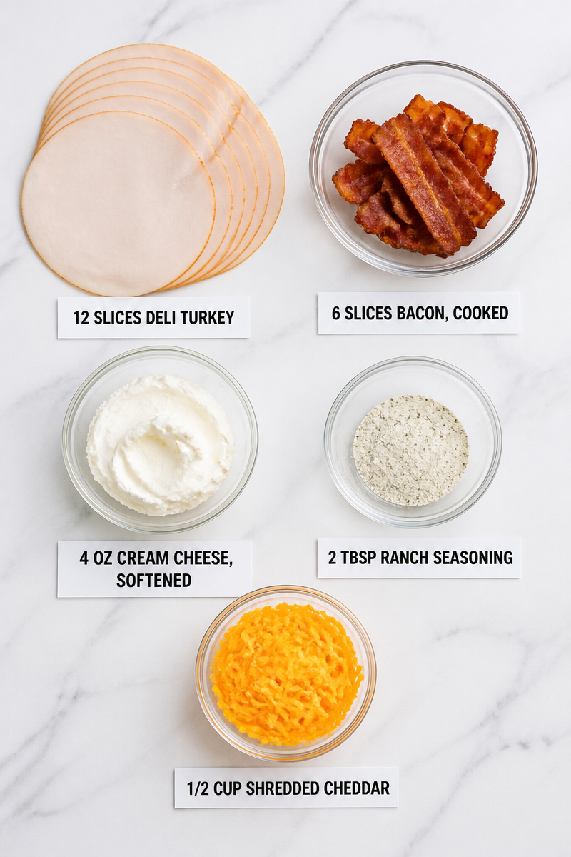 Keto Turkey Bacon Ranch Roll Up Keto Turkey Bacon Ranch Roll Up