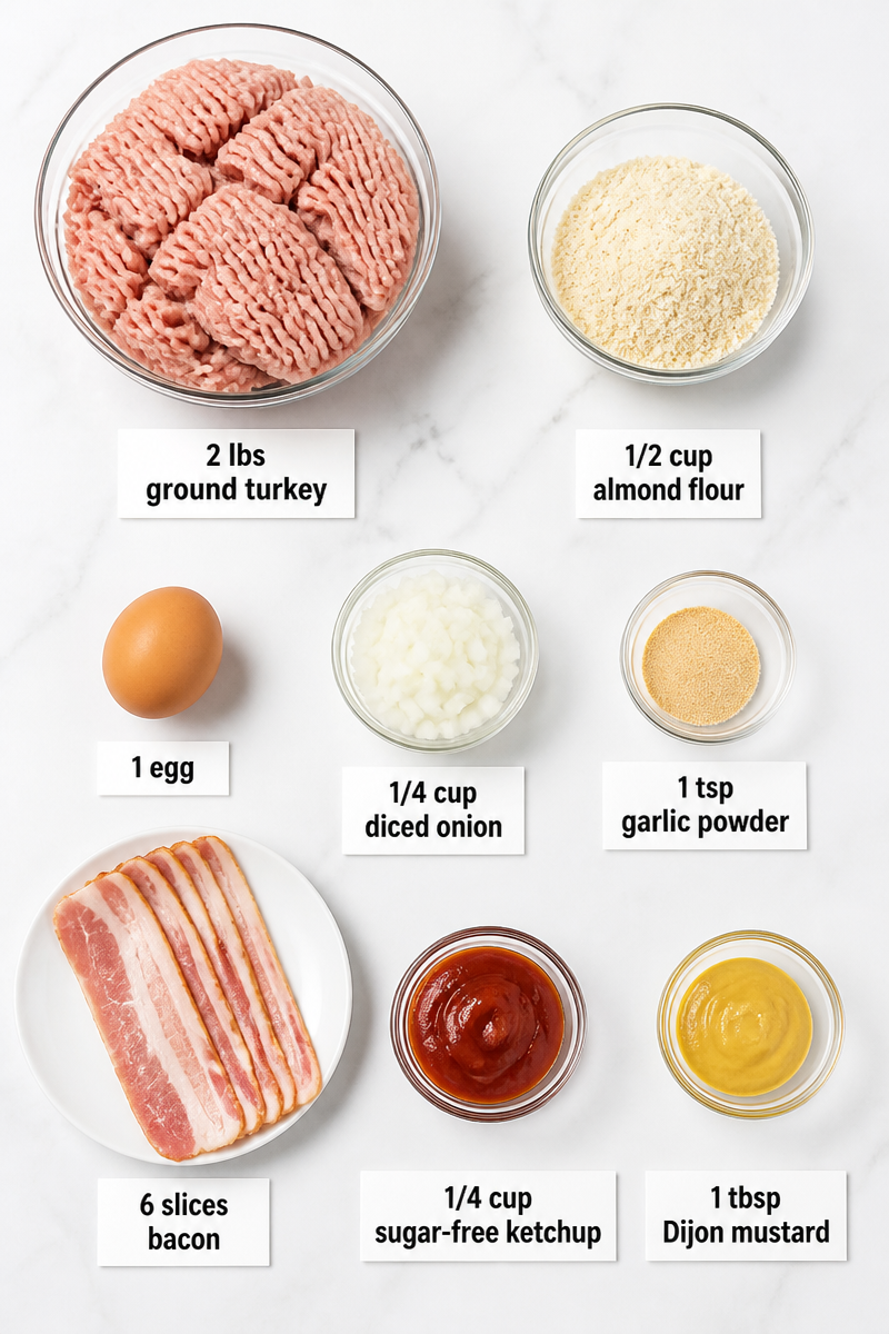 Keto Turkey Meatloaf Bacon Wrapped Keto Turkey Meatloaf Bacon Wrapped