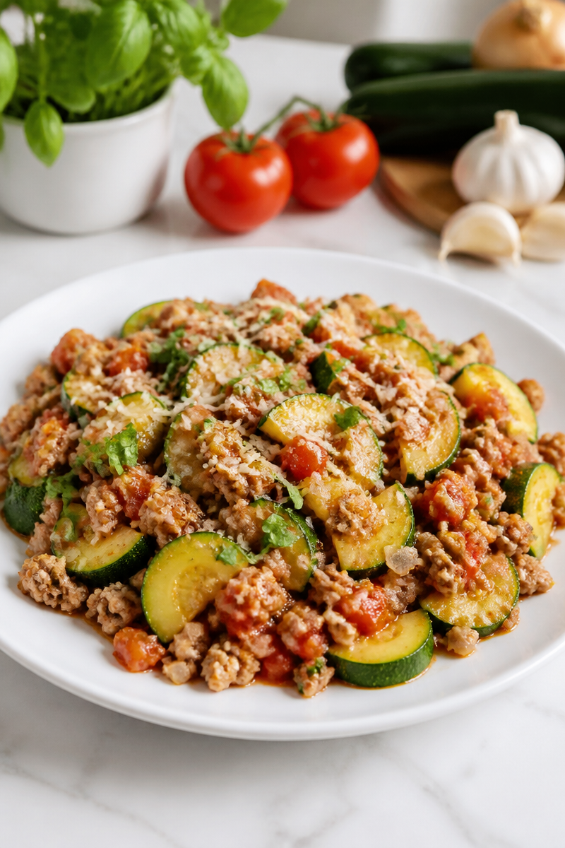 Light Zucchini Turkey Skillet Dinner Light Zucchini Turkey Skillet Dinner