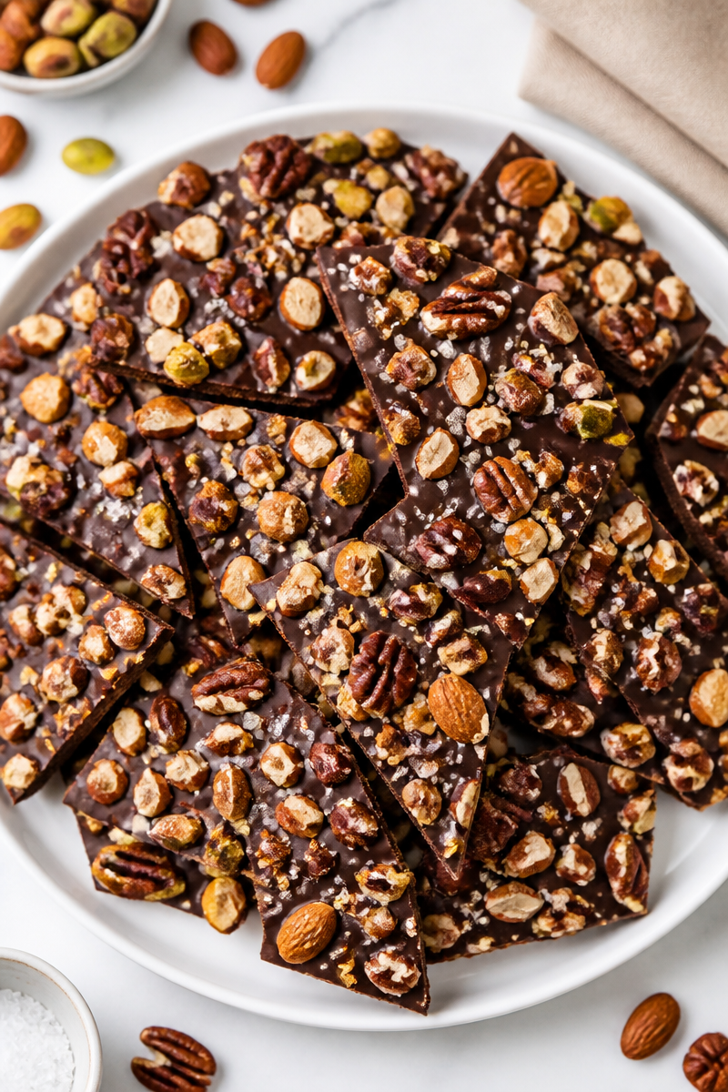Maple Roasted Mixed Nut Bark