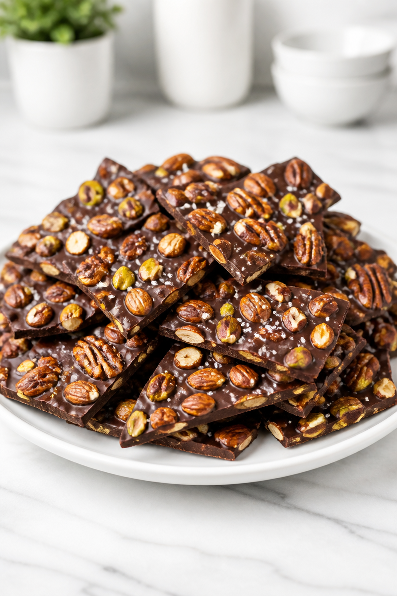 Maple Roasted Mixed Nut Bark