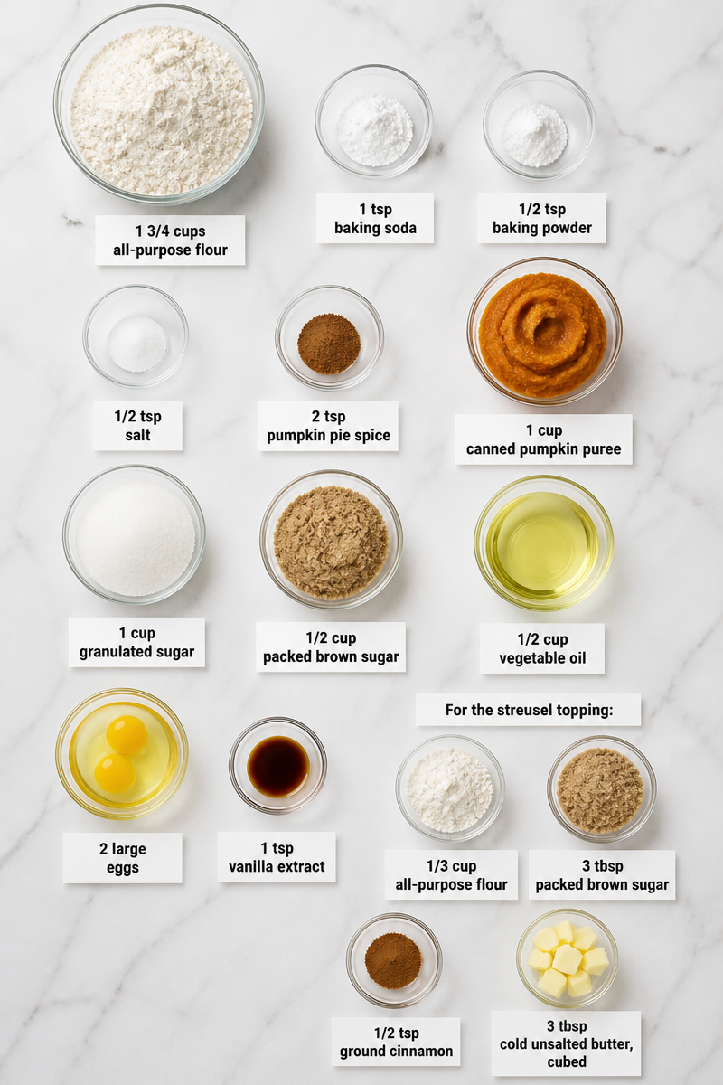 Moist Pumpkin Streusel Muffins Recipe