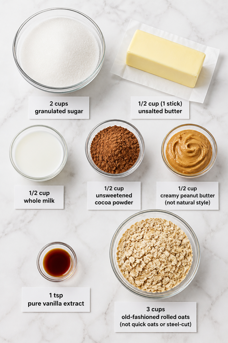 No Bake Peanut Butter Oatmeal Cookie No Bake Peanut Butter Oatmeal Cookie