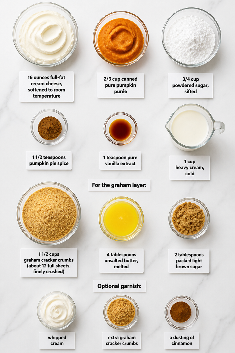 No Bake Pumpkin Cheesecake Parfait