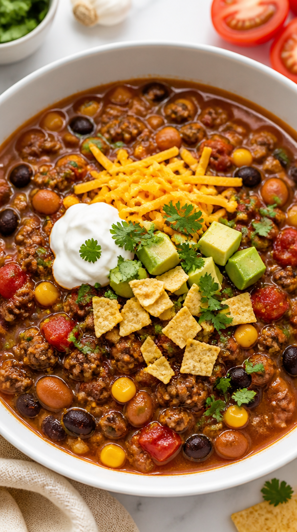 One Pot Taco Soup Recipe