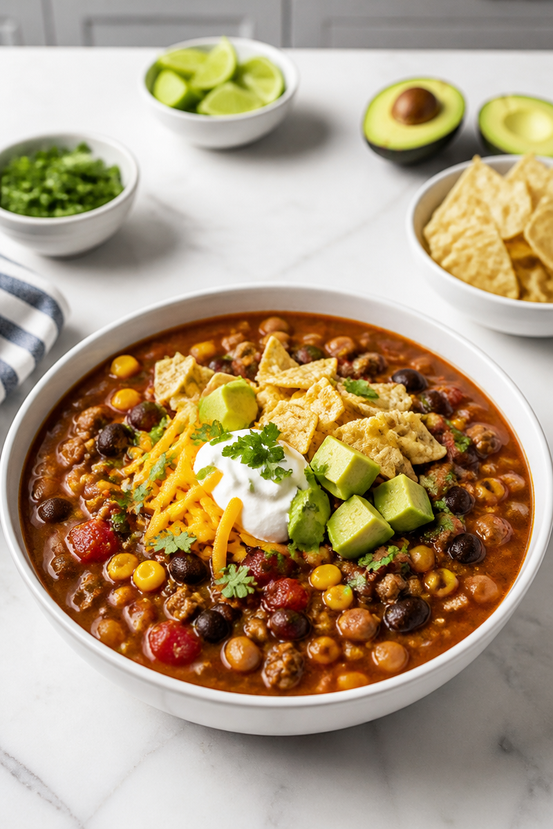 One Pot Taco Soup Recipe