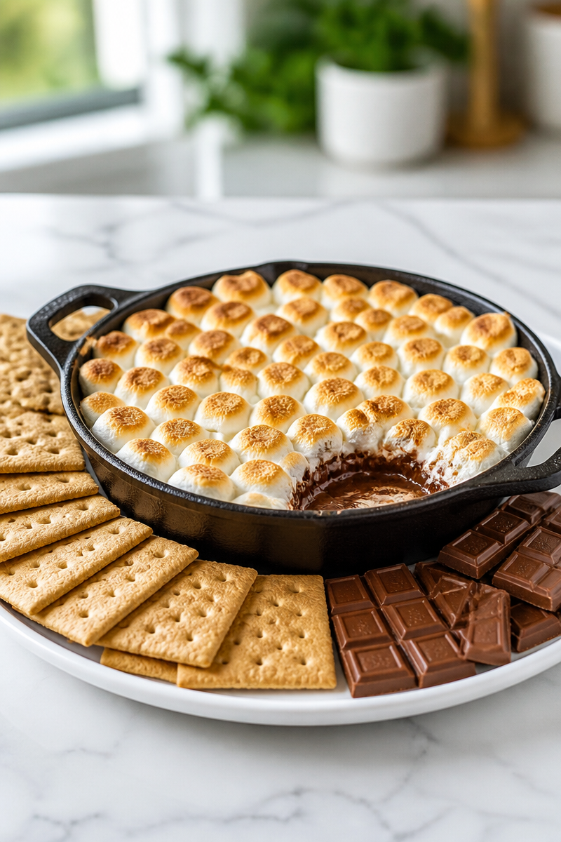 Oven Baked S'mores Dip Recipe Oven Baked S'mores Dip Recipe
