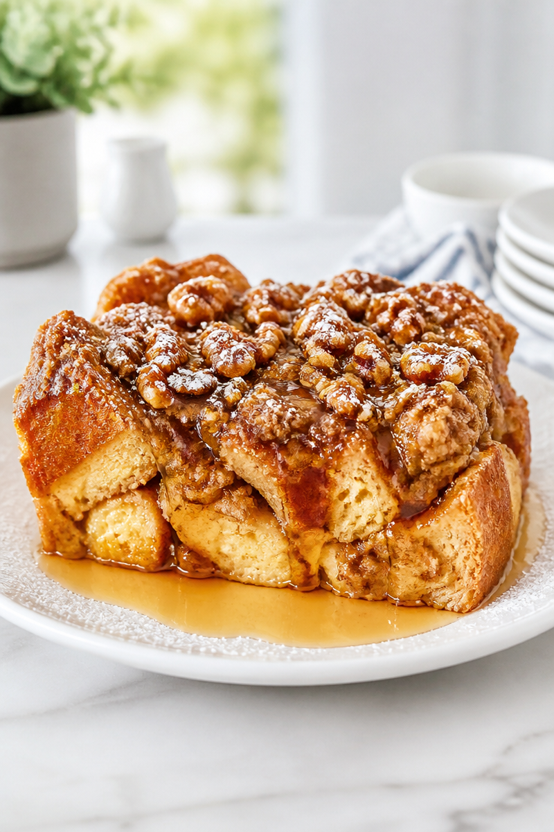 Overnight Cinnamon Walnut French Toast Overnight Cinnamon Walnut French Toast