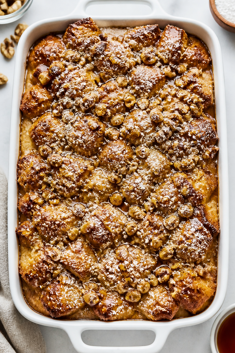 Overnight Cinnamon Walnut French Toast Overnight Cinnamon Walnut French Toast
