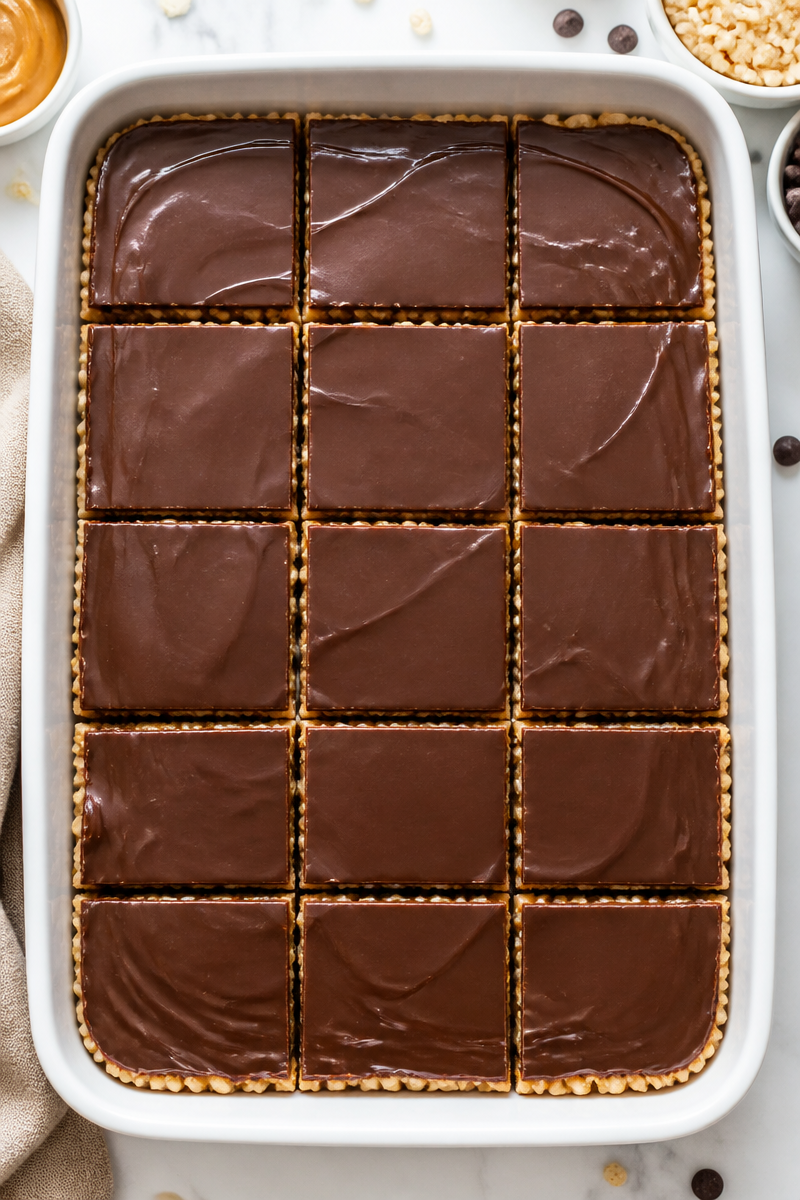 Peanut Butter Chocolate Krispie Treat Peanut Butter Chocolate Krispie Treat