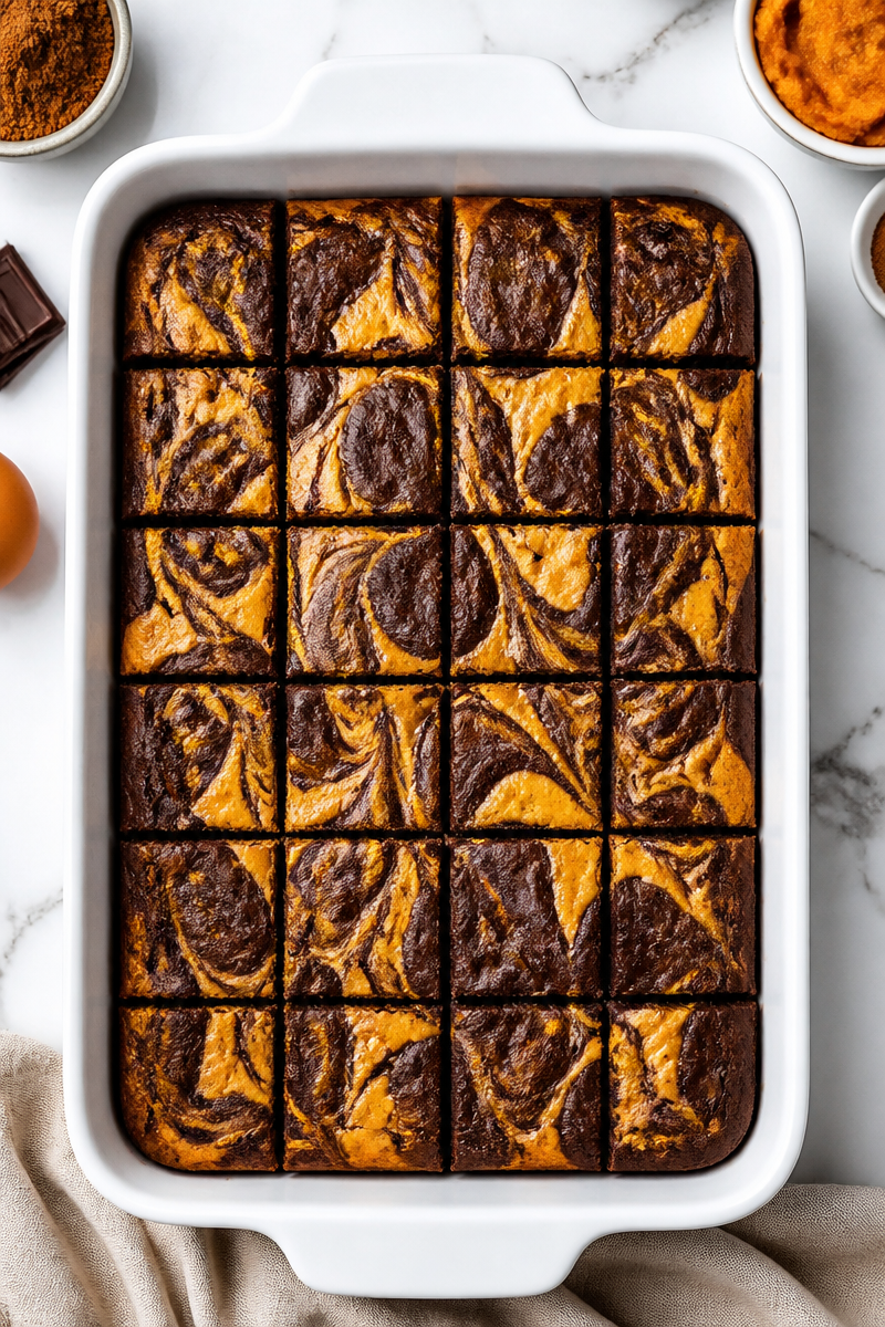 Pumpkin Cheesecake Swirl Brownie Bite Pumpkin Cheesecake Swirl Brownie Bite