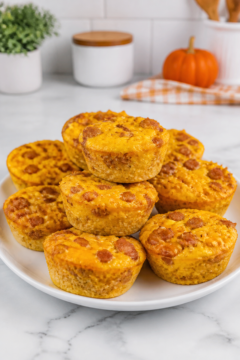 Pumpkin Spice Breakfast Egg Muffins