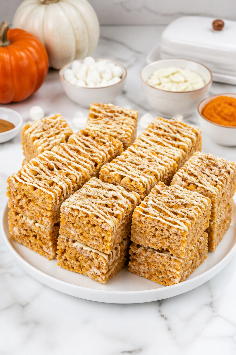Pumpkin Spice Rice Krispie Treat Pumpkin Spice Rice Krispie Treat
