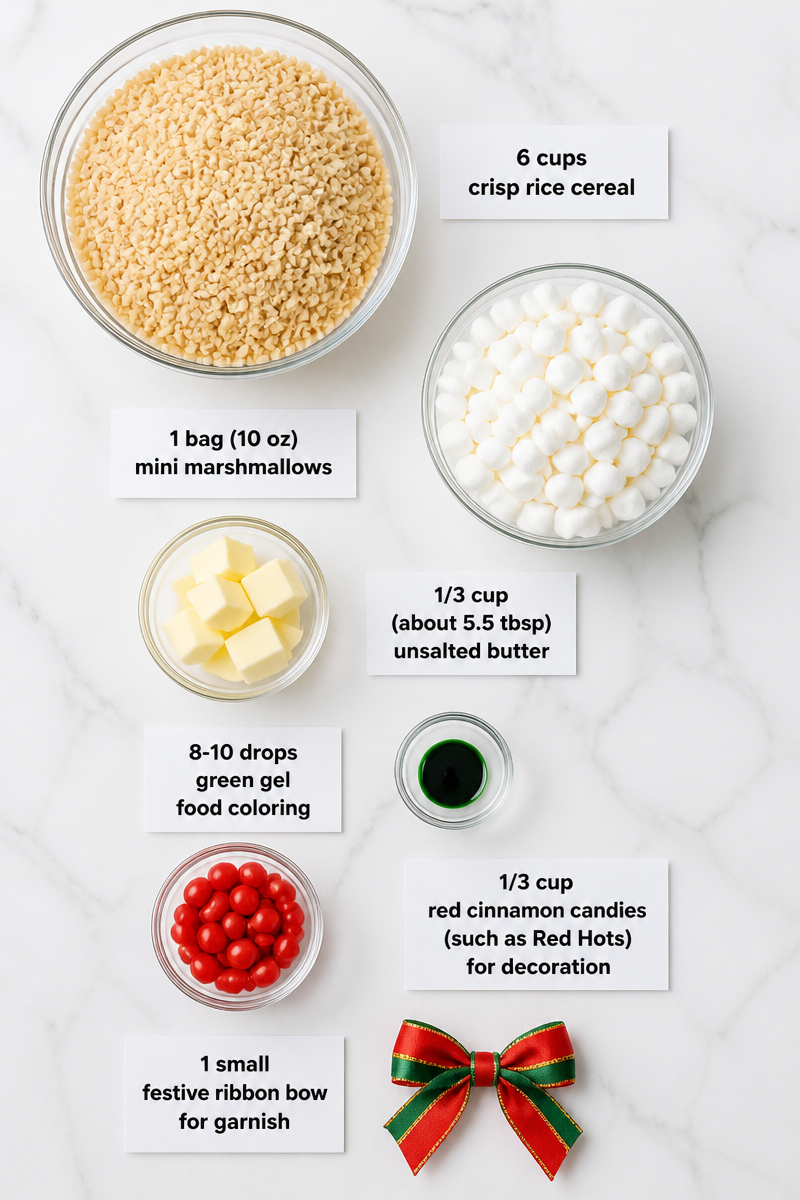 Quick Christmas Rice Krispie Wreath Quick Christmas Rice Krispie Wreath