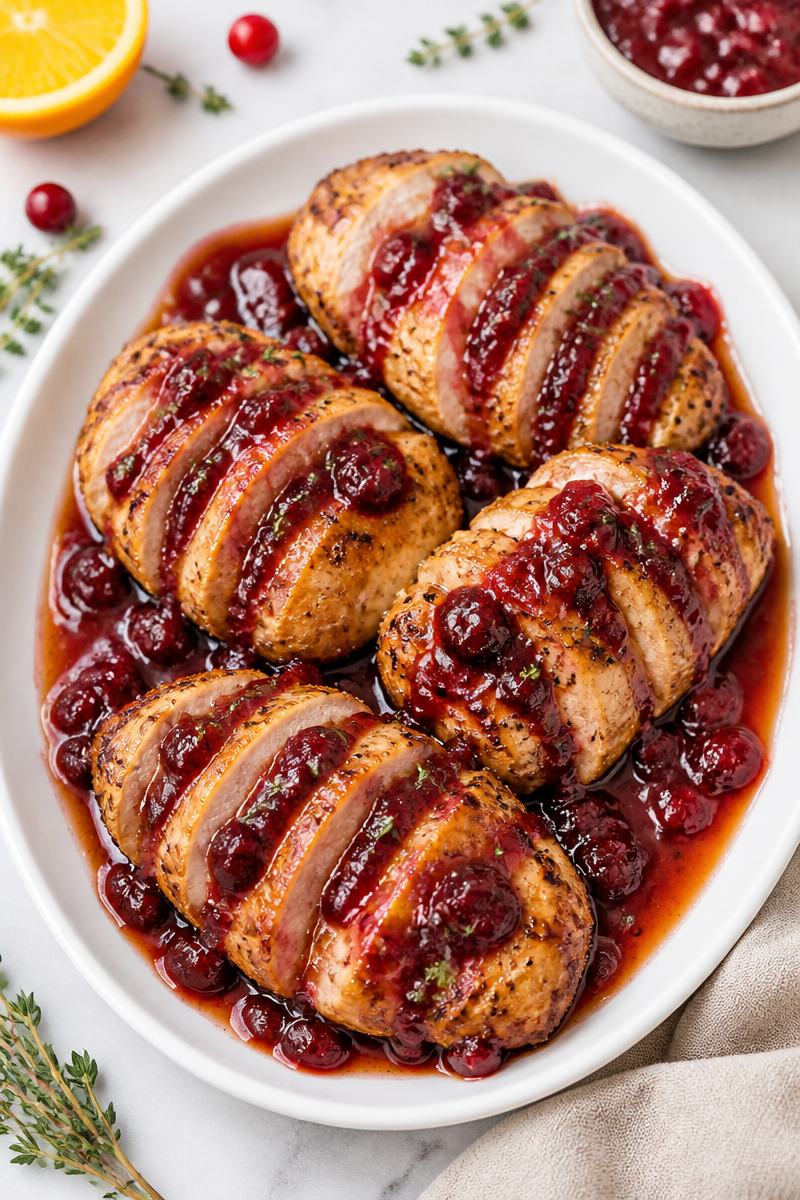 Roasted Pheasant Breast Cranberry Glaze Roasted Pheasant Breast Cranberry Glaze