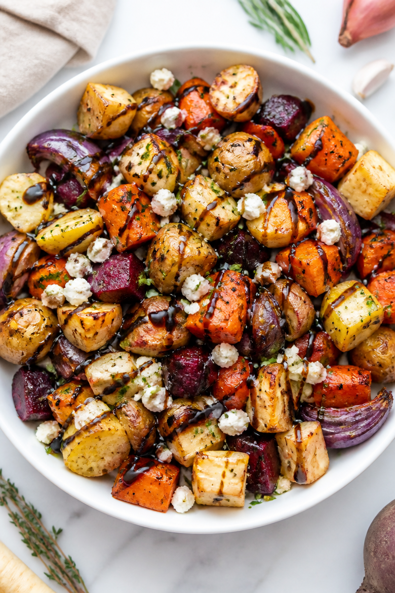 Roasted Root Vegetable Medley Bowl Roasted Root Vegetable Medley Bowl