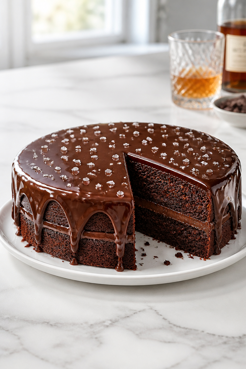 Rustic Chocolate Whiskey Cake for Him Rustic Chocolate Whiskey Cake for Him