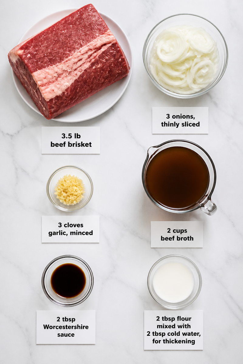 Slow Cooker Beef Brisket Onion Gravy Slow Cooker Beef Brisket Onion Gravy
