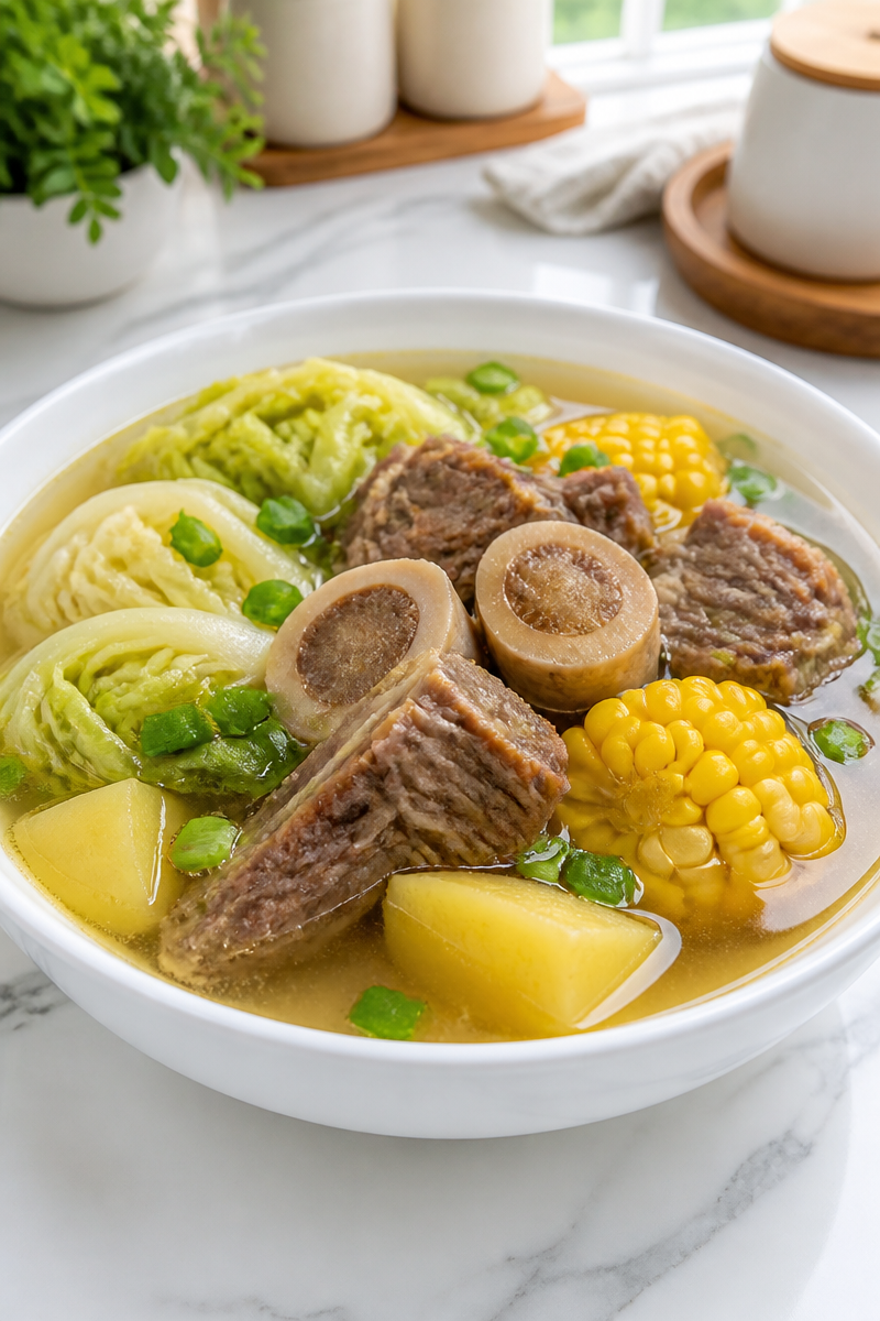 Slow Cooker Beef Bulalo Filipino Soup
