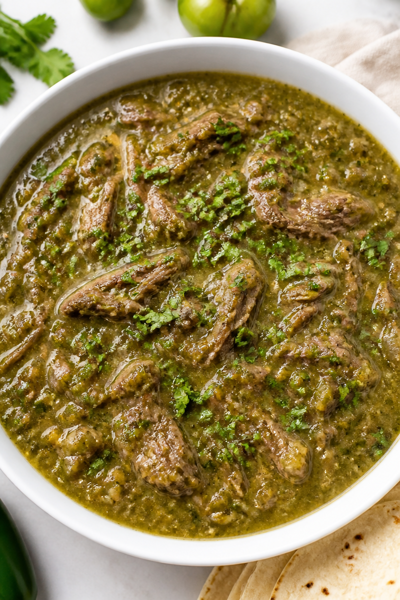 Slow Cooker Beef Chili Verde Tomatillo Slow Cooker Beef Chili Verde Tomatillo