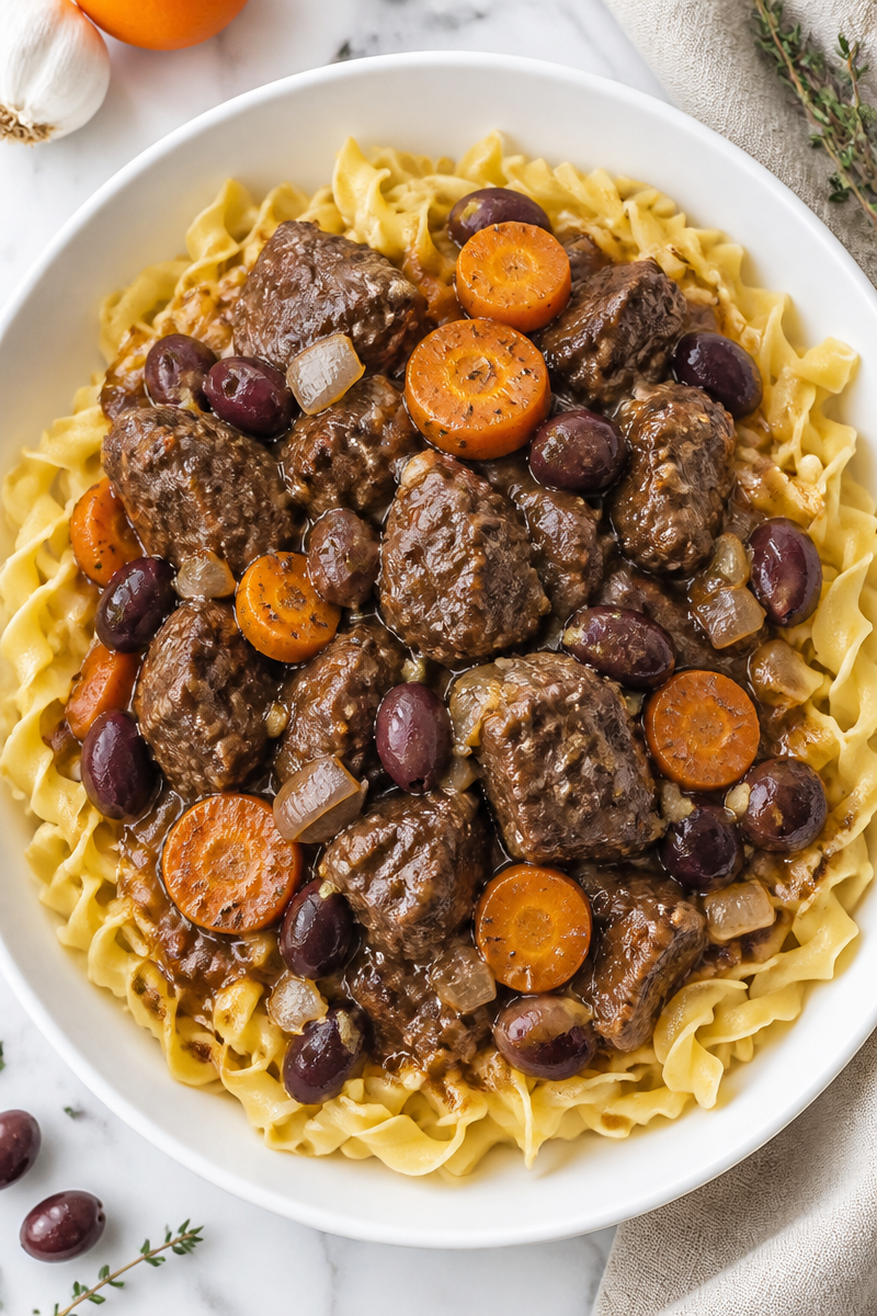 Slow Cooker Beef Daube Provençal Wine Slow Cooker Beef Daube Provençal Wine