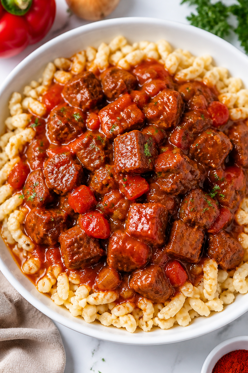 Slow Cooker Beef Goulash Hungarian Paprika