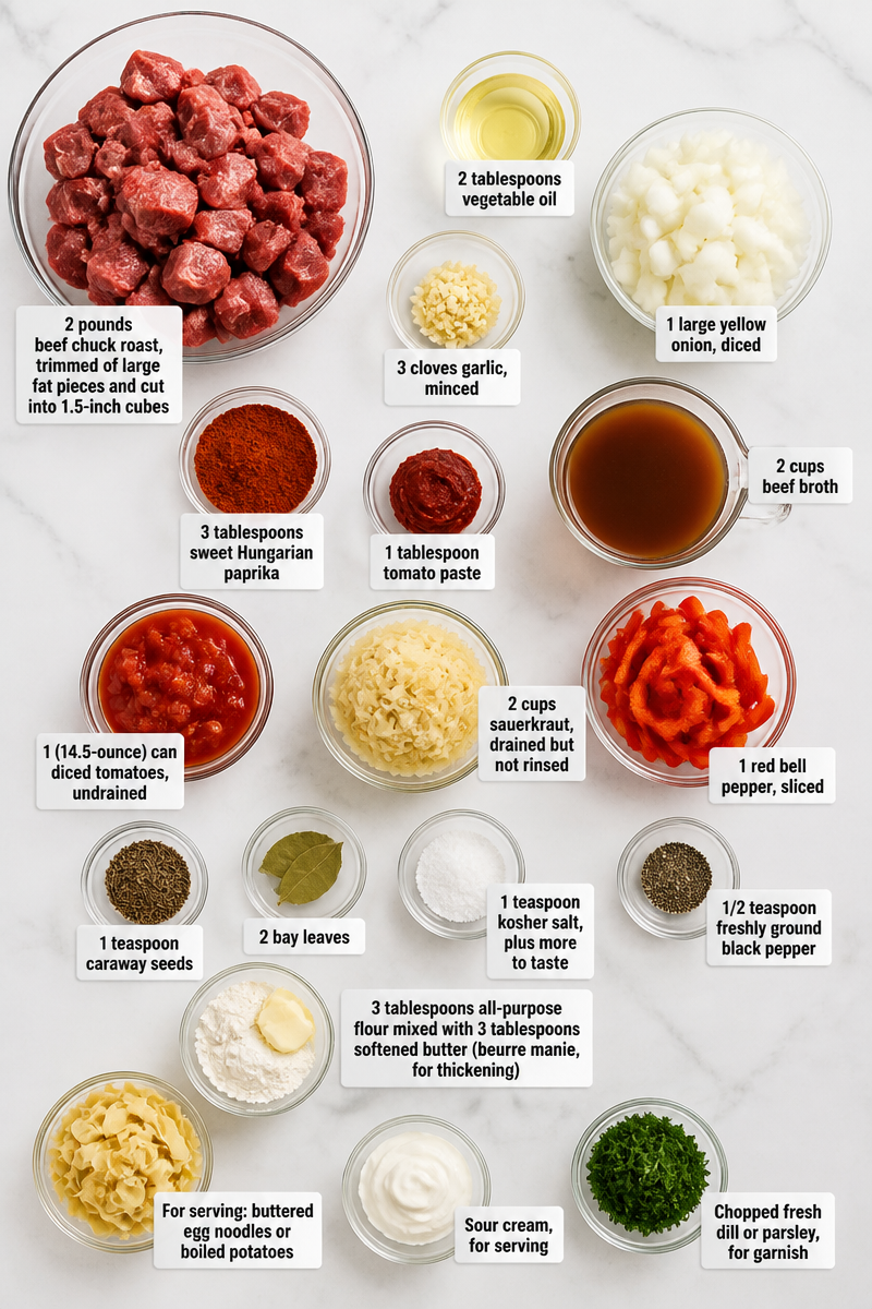 Slow Cooker Beef Goulash Sauerkraut Slow Cooker Beef Goulash Sauerkraut