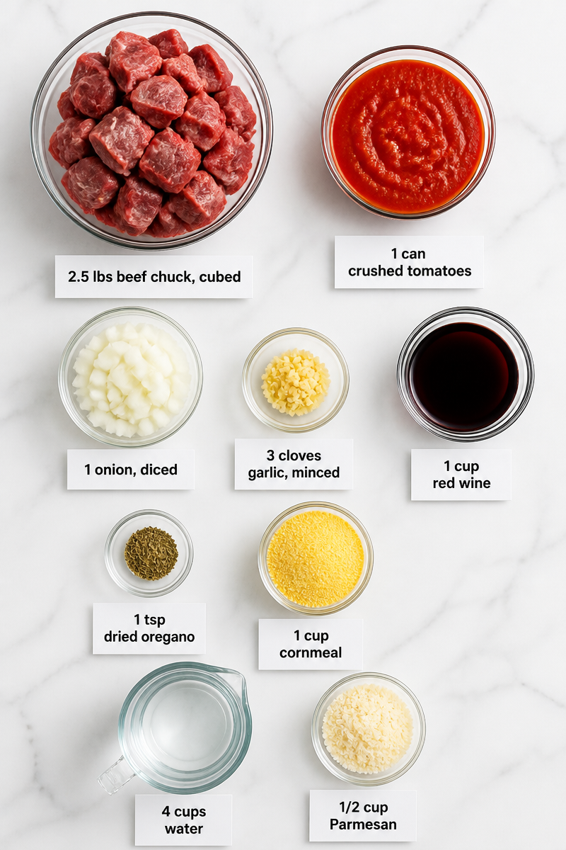 Slow Cooker Beef Ragu Polenta Bowl Slow Cooker Beef Ragu Polenta Bowl