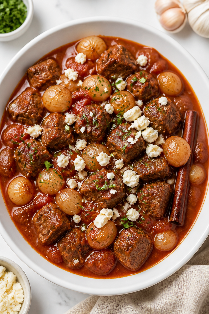 Slow Cooker Beef Stifado Greek Stew Slow Cooker Beef Stifado Greek Stew