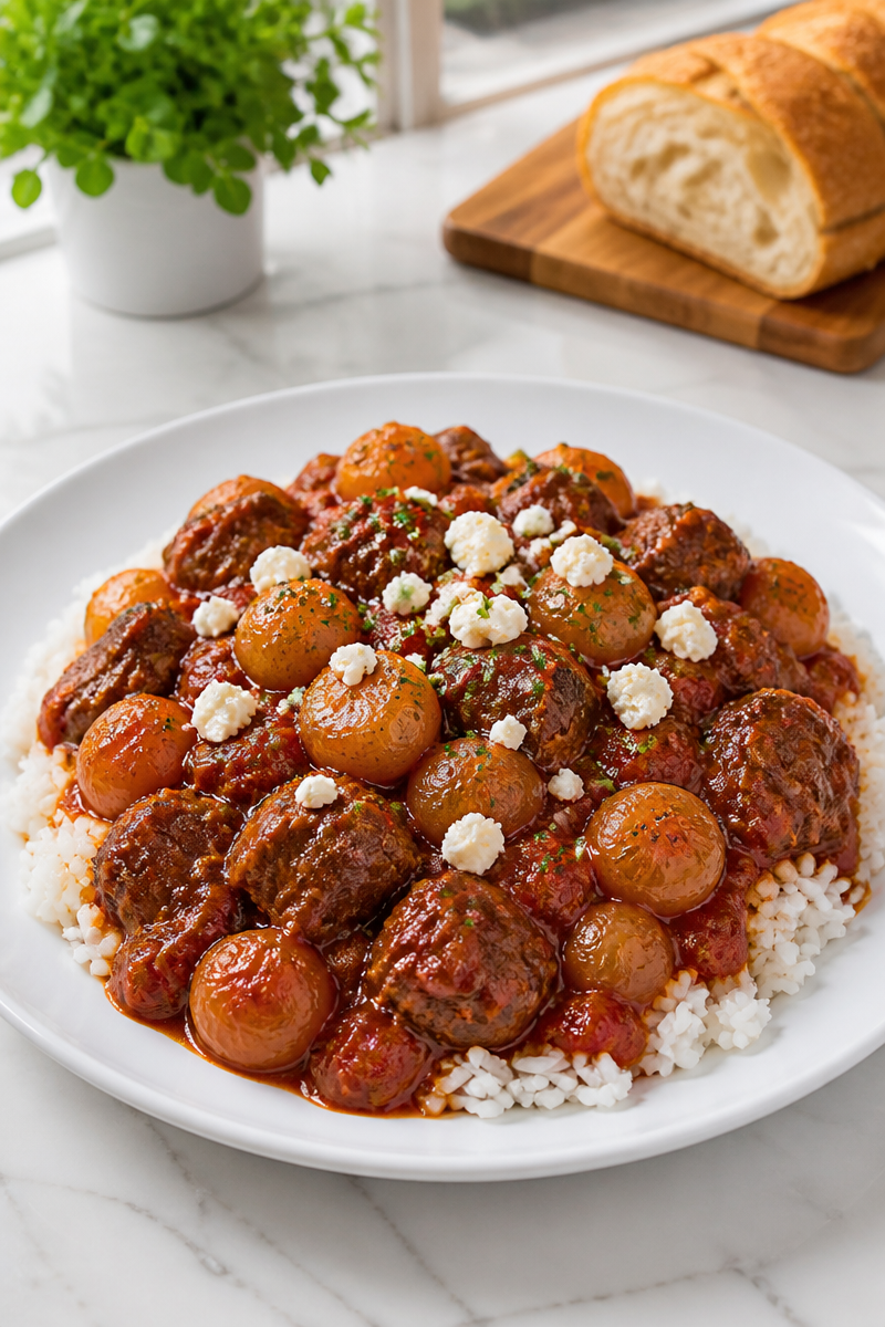 Slow Cooker Beef Stifado Greek Stew Slow Cooker Beef Stifado Greek Stew
