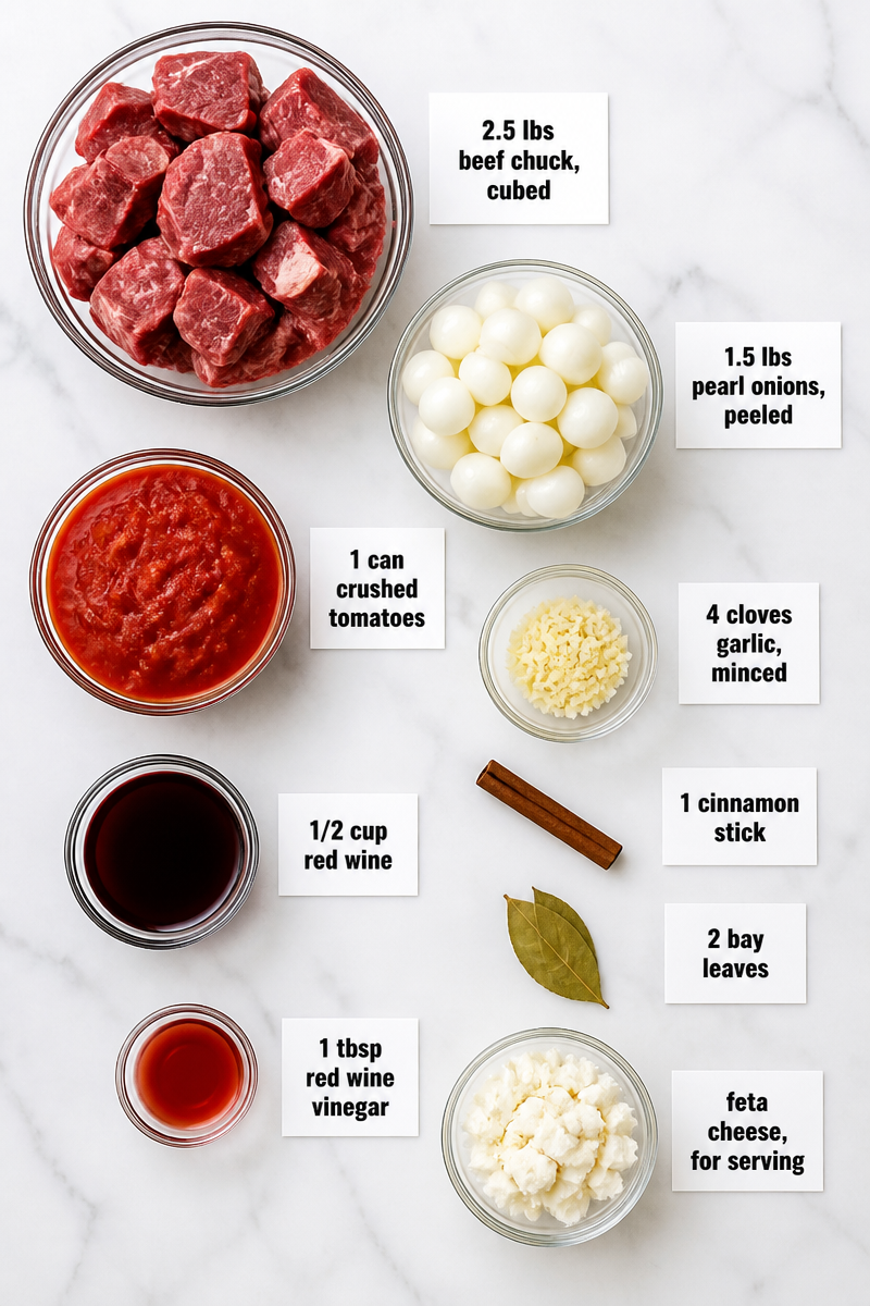 Slow Cooker Beef Stifado Greek Stew Slow Cooker Beef Stifado Greek Stew
